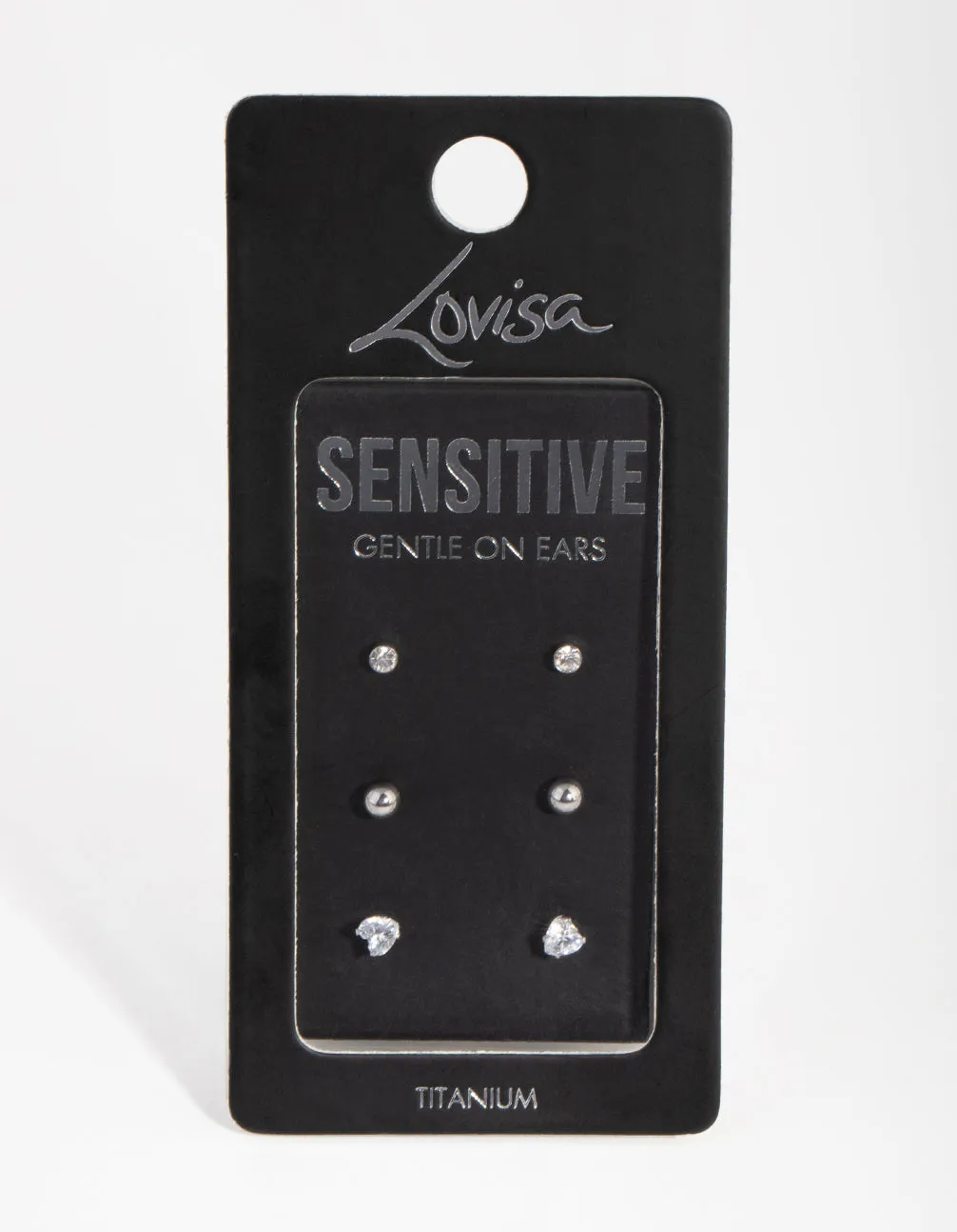 Surgical Steel Love Stud Pack Earrings