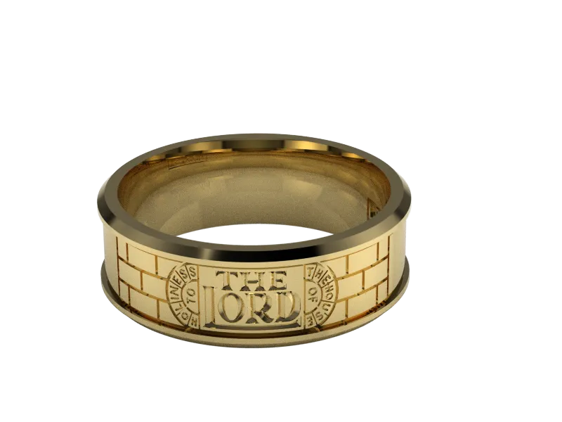 Temple Ring, #733 14K Gold