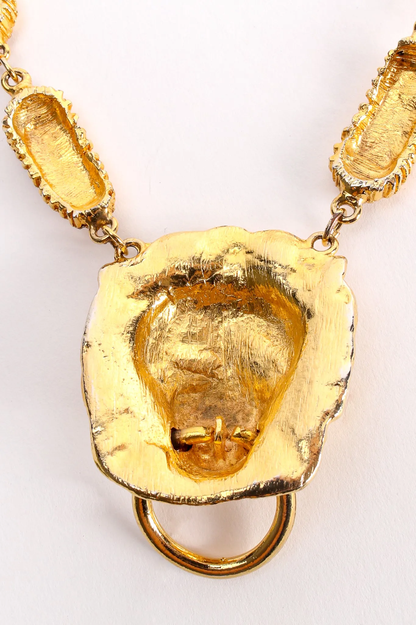 Textured Lion Knocker Pendant
