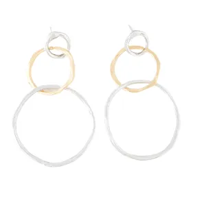 The Aria Luxe Triple Hoop Studs