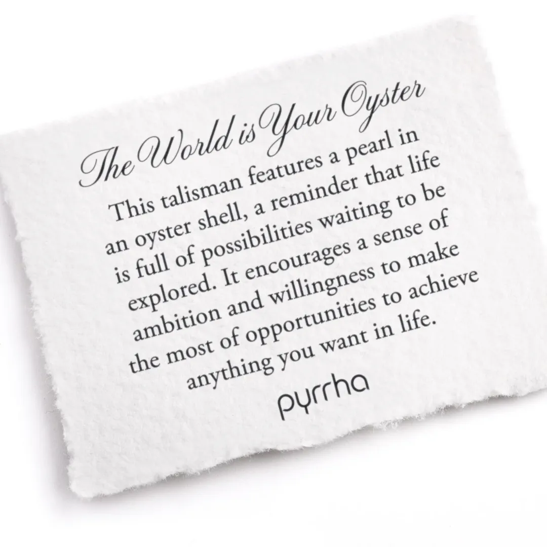 The World Is Your Oyster Talisman Necklace