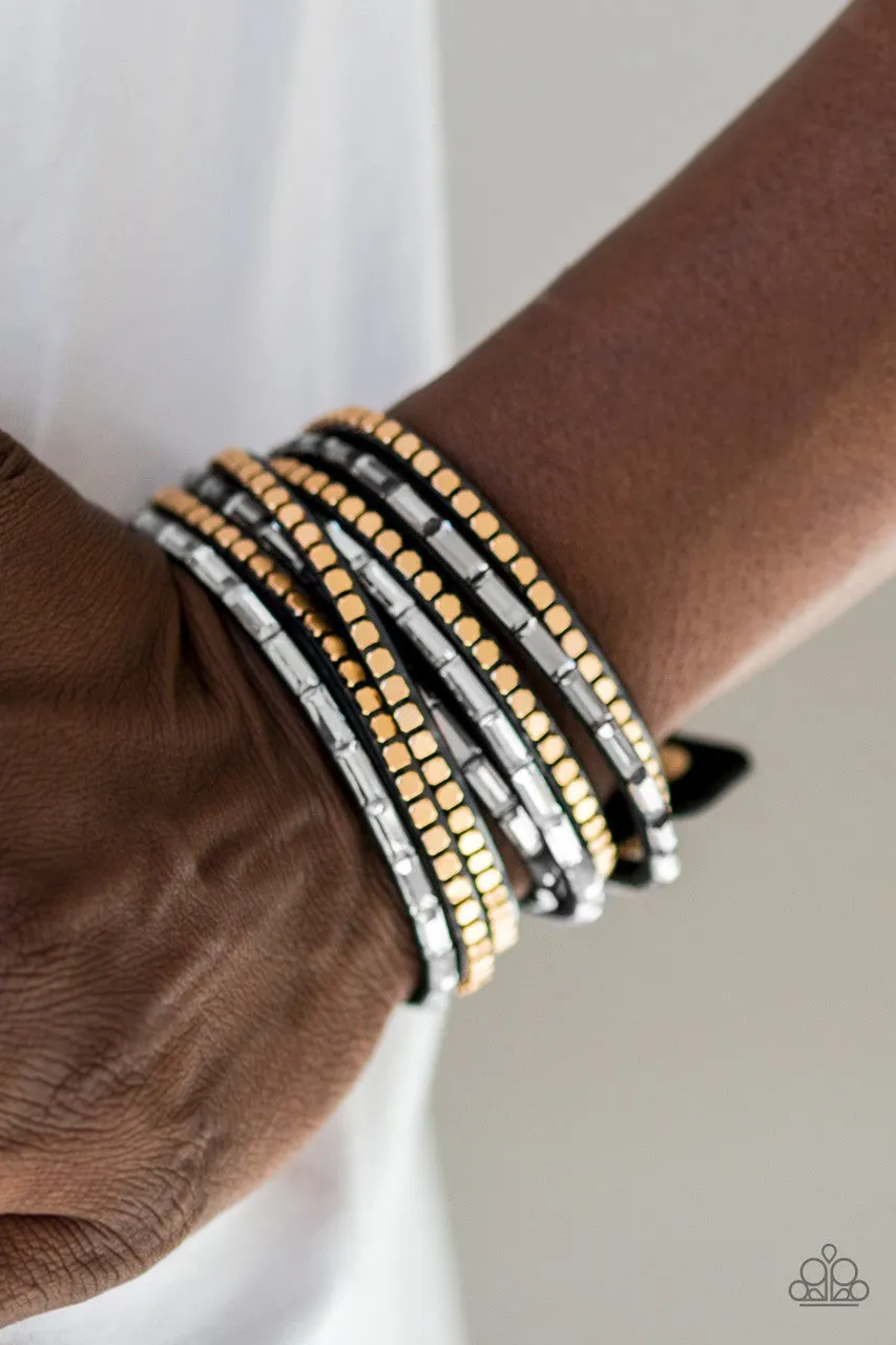 This Time with Attitude Black Paparazzi Bracelet
