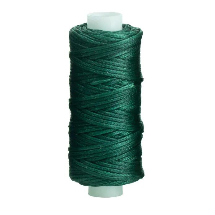THREAD WAX BRAIDED 25YD DK GREEN