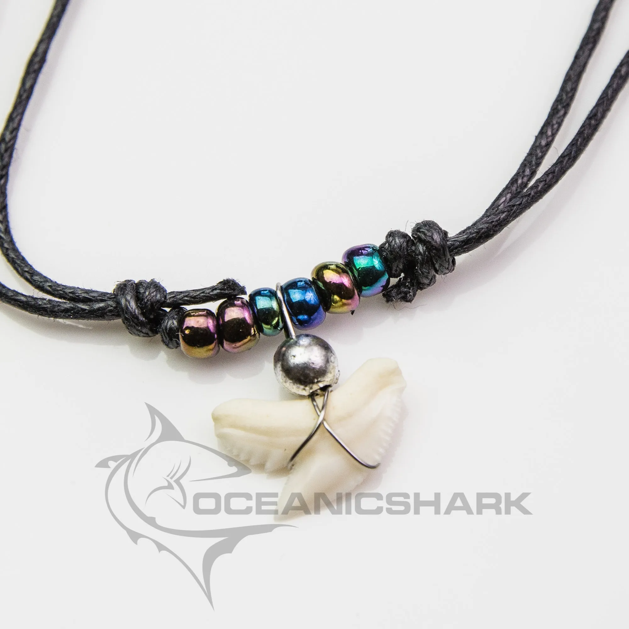 Tiger shark tooth necklace c88