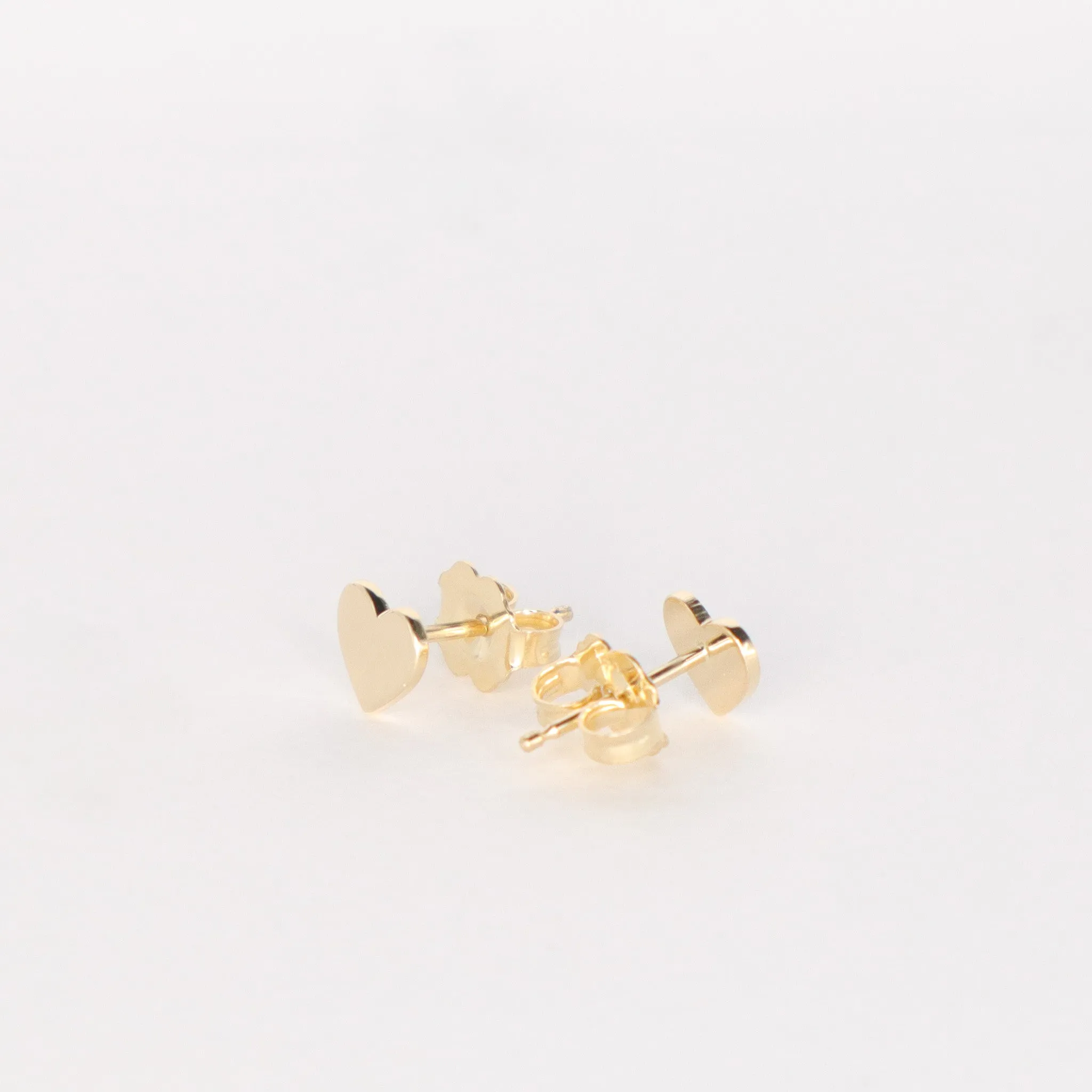 Tiny Heart Stud Earrings