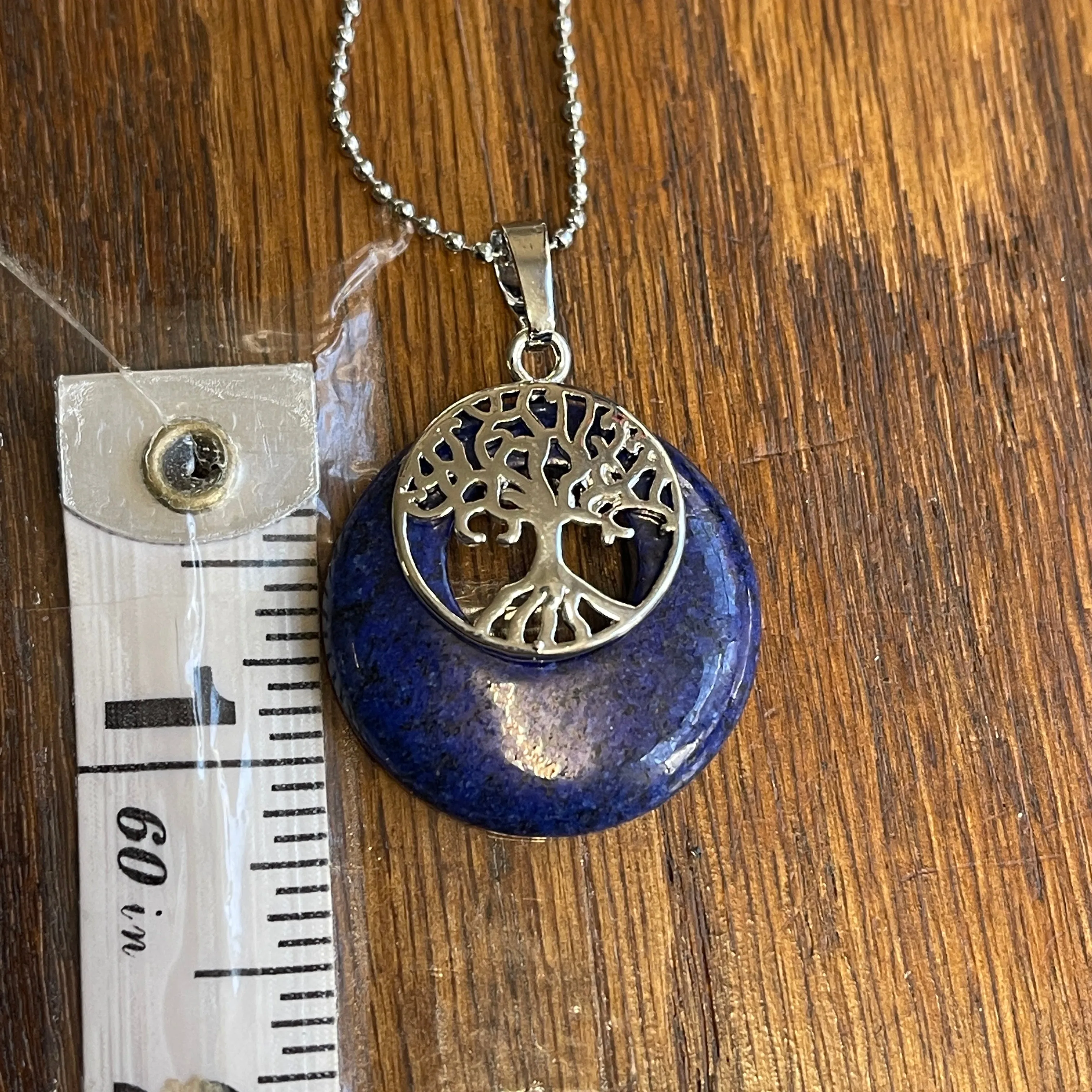 Tree of Life Gem and Shell Necklace