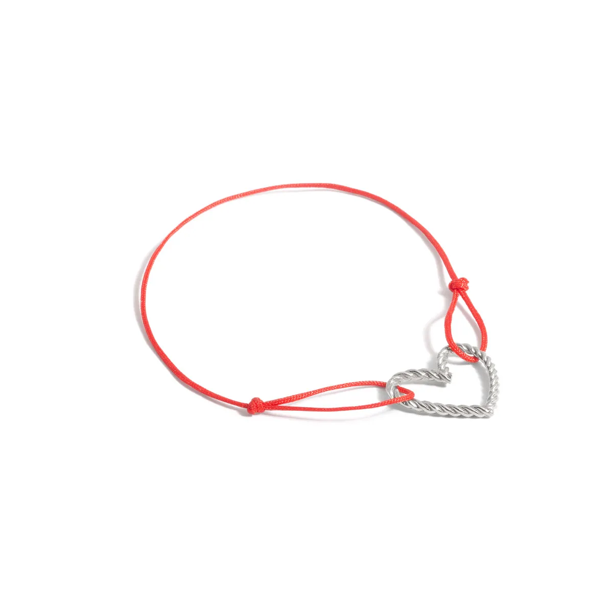 Twisted Heart Cord Bracelet