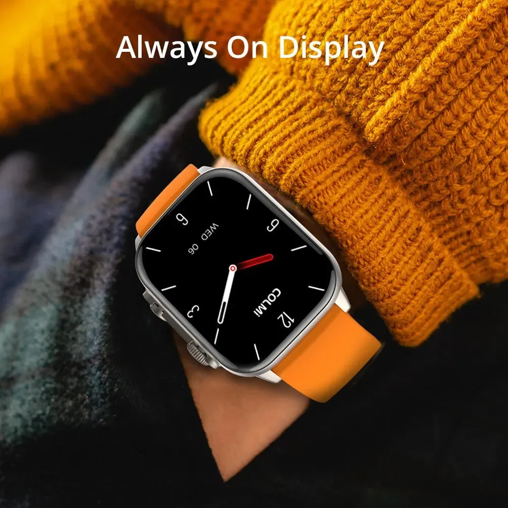 Unisex 2.0 Inch Amoled Smartwatch - Aod 100 Sports Modes Ip68 Waterproof
