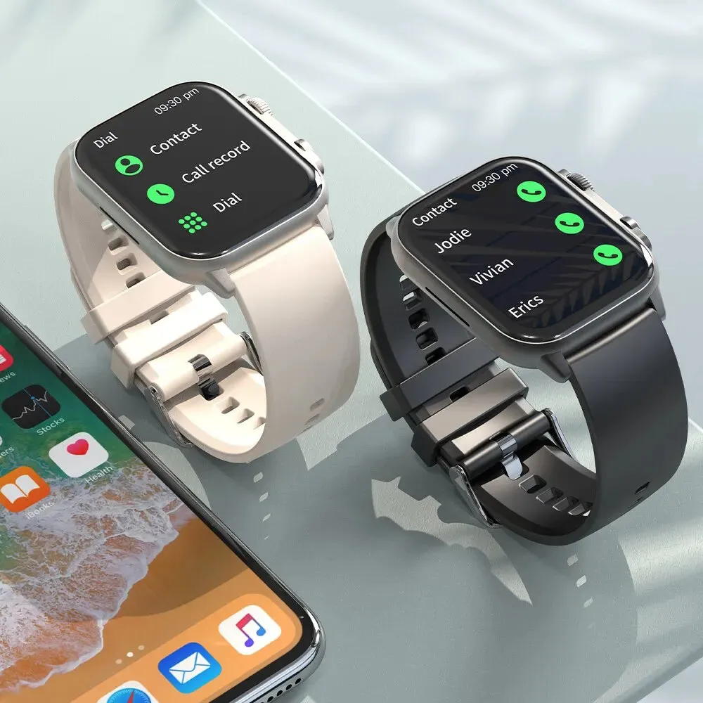 Unisex 2.0 Inch Amoled Smartwatch - Aod 100 Sports Modes Ip68 Waterproof