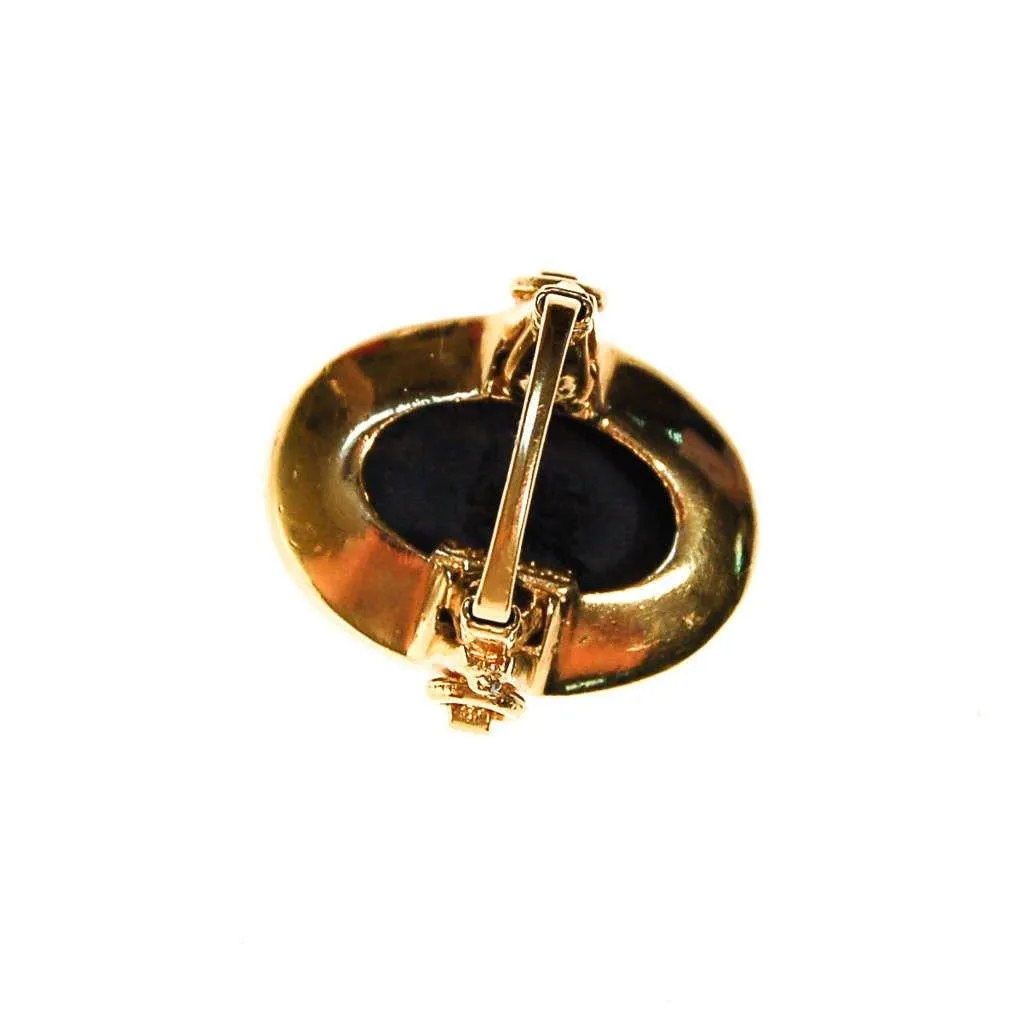 Vendome Black Glass Statement Ring