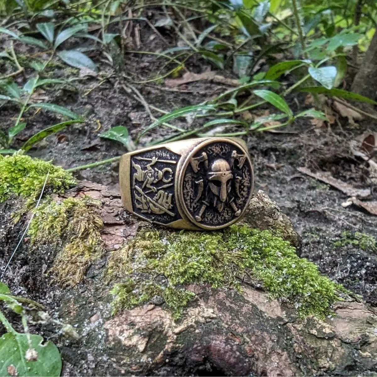 Viking warrior signet ring