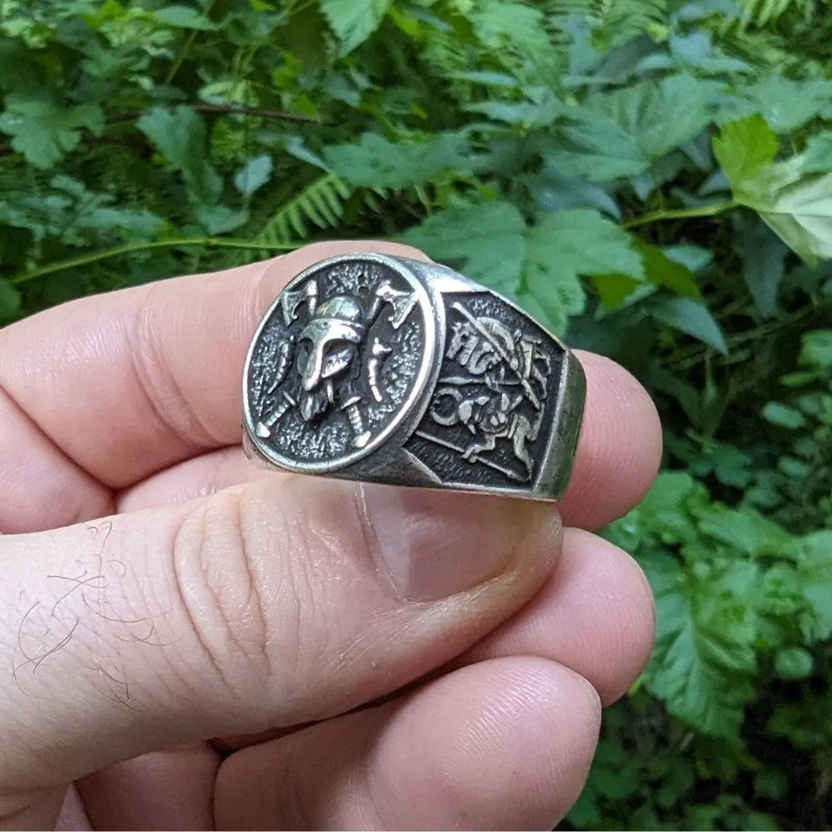 Viking warrior signet ring