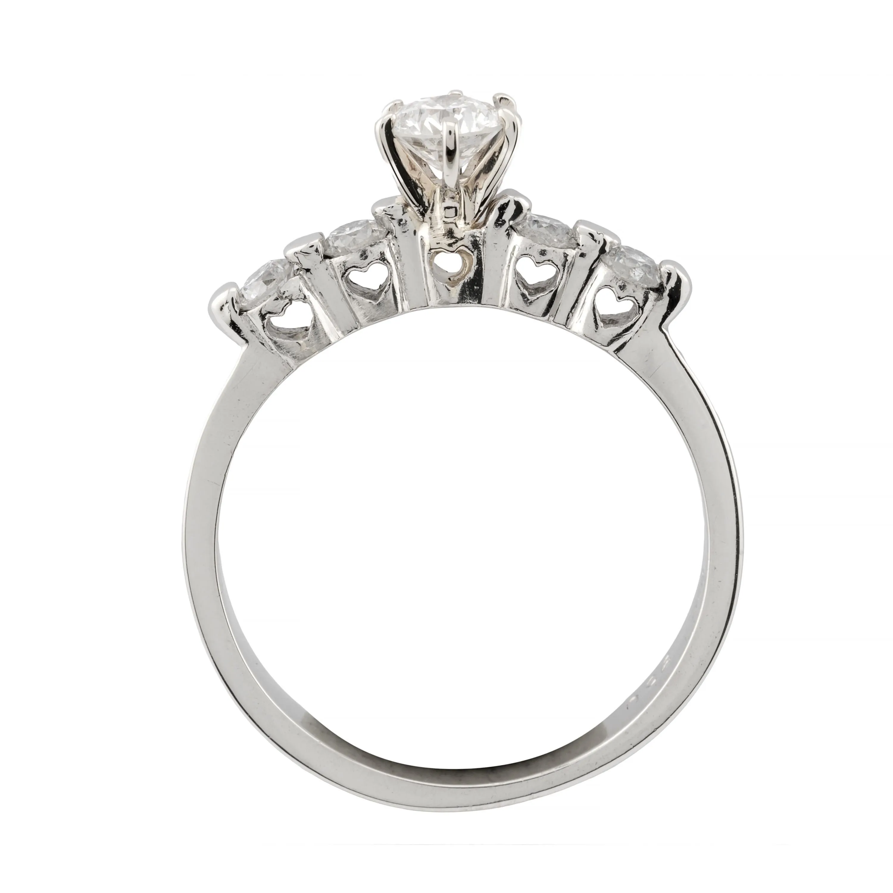 Vintage 0.64ctw Diamond Engagement Ring in Platinum