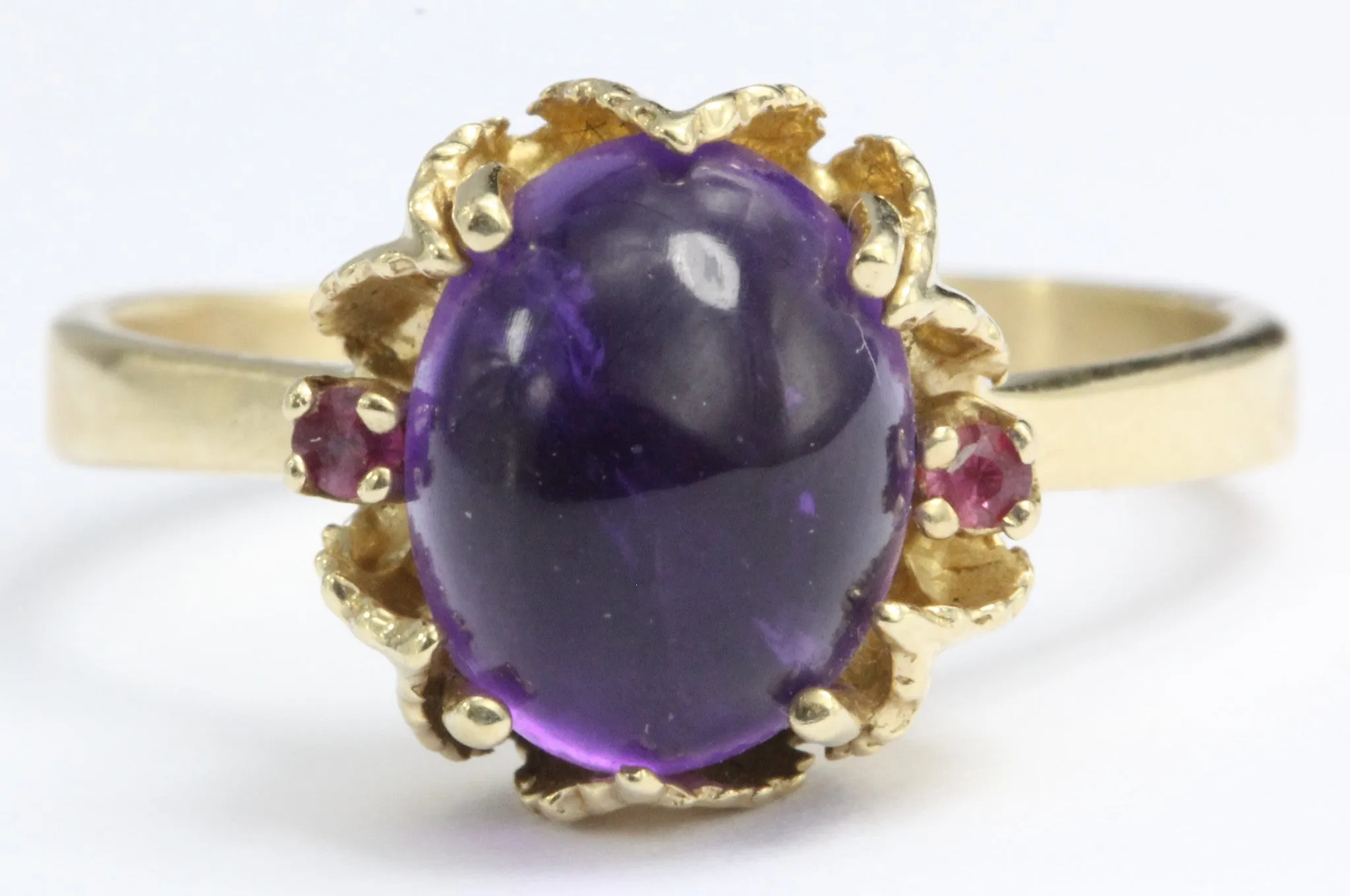 Vintage 14K Gold 3.25 Carat Amethyst Ring