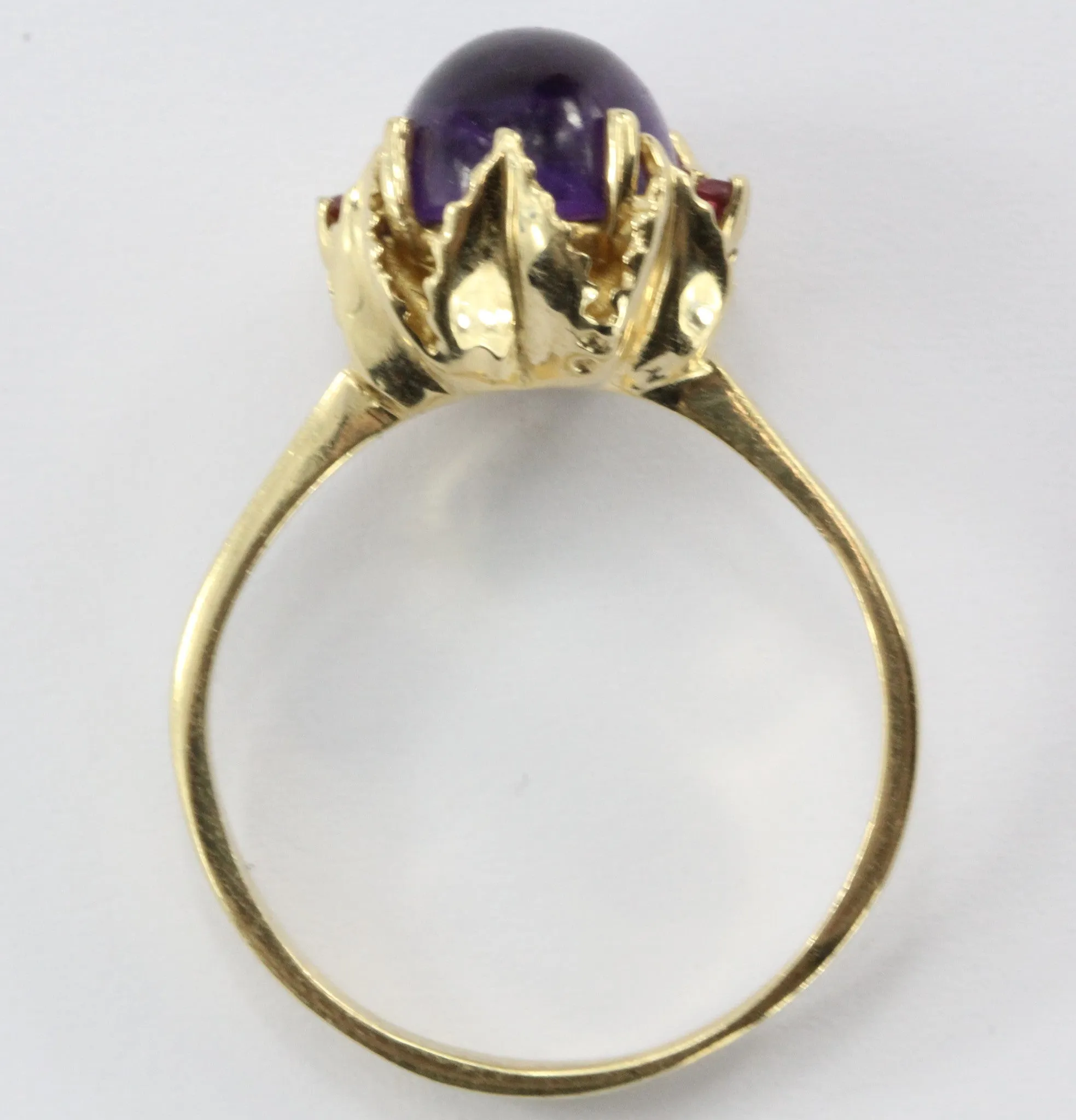 Vintage 14K Gold 3.25 Carat Amethyst Ring