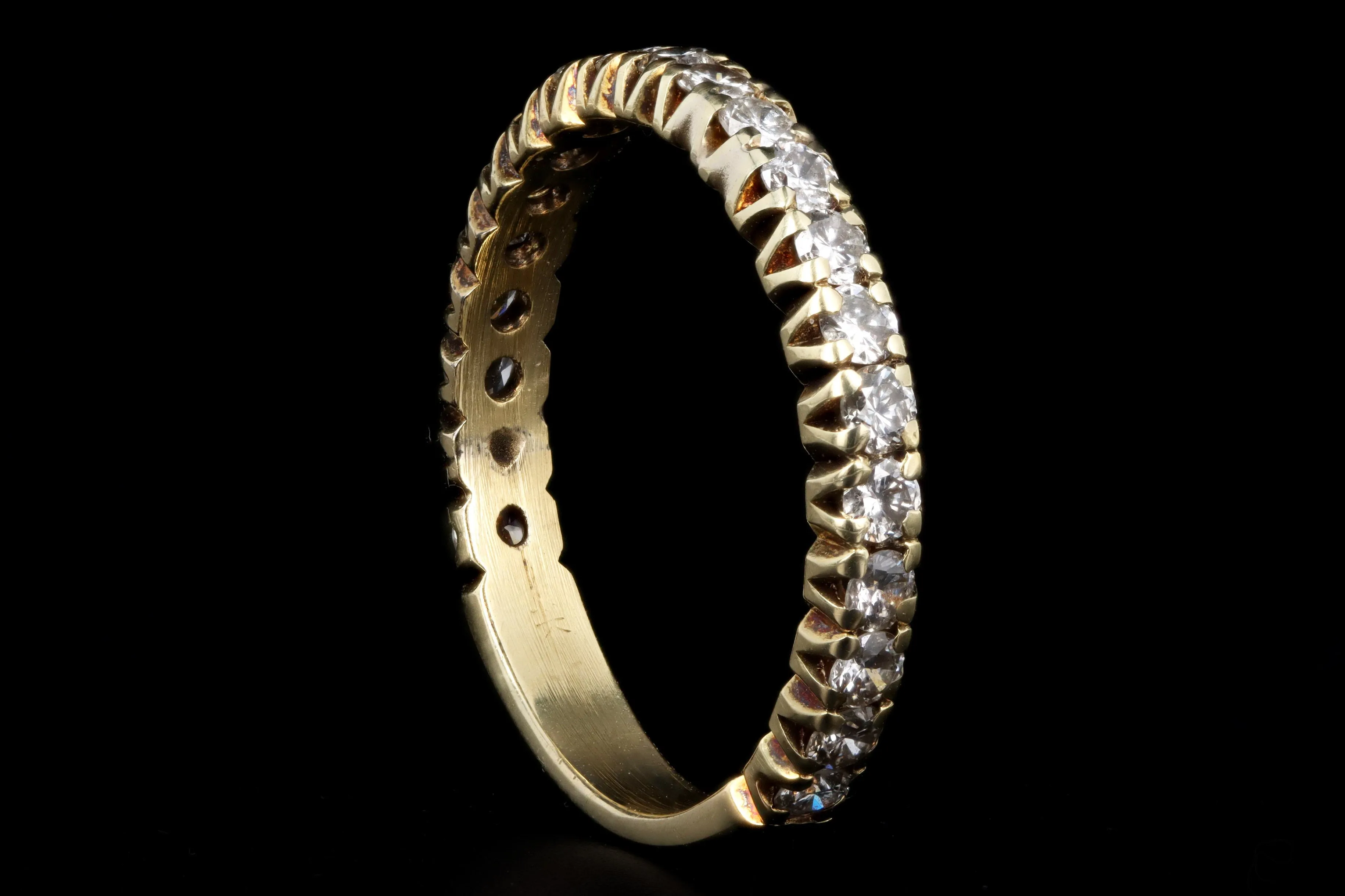 Vintage 14K Yellow Gold .50 Carat Total Weight Diamond Wedding Band