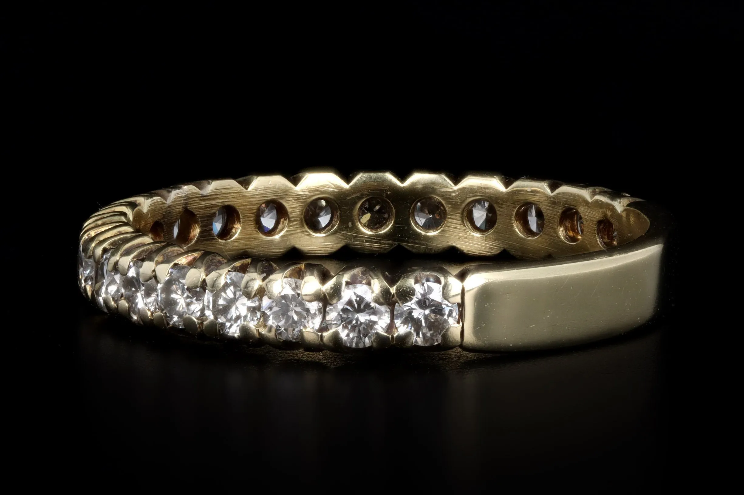 Vintage 14K Yellow Gold .50 Carat Total Weight Diamond Wedding Band