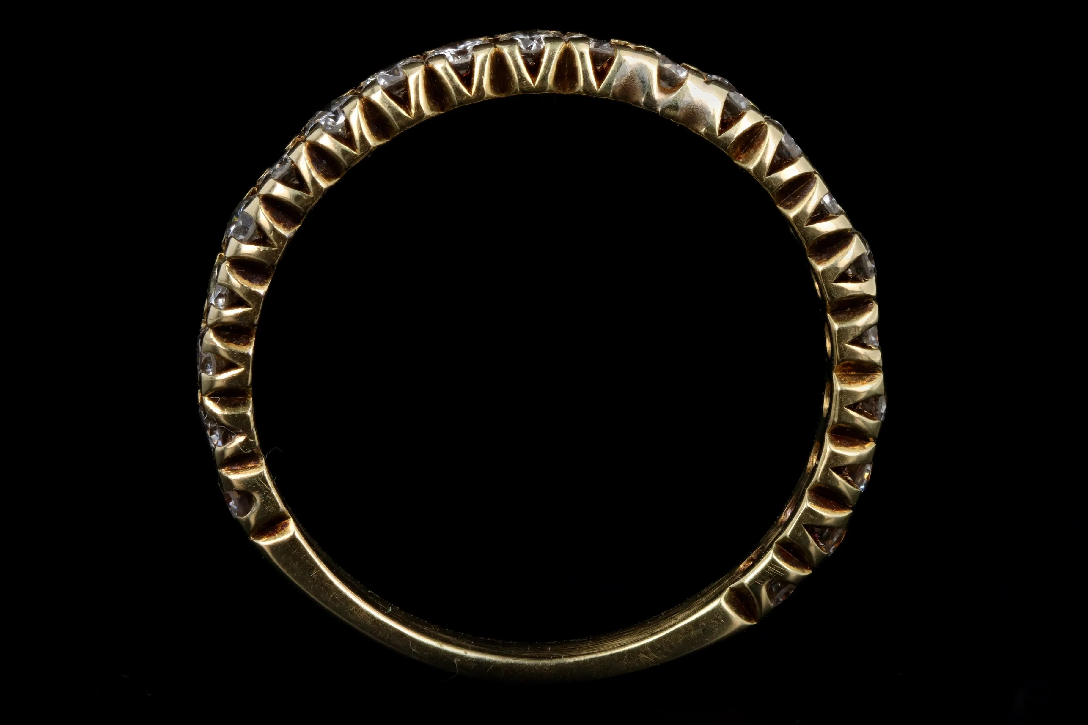 Vintage 14K Yellow Gold .50 Carat Total Weight Diamond Wedding Band