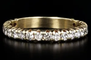 Vintage 14K Yellow Gold .50 Carat Total Weight Diamond Wedding Band