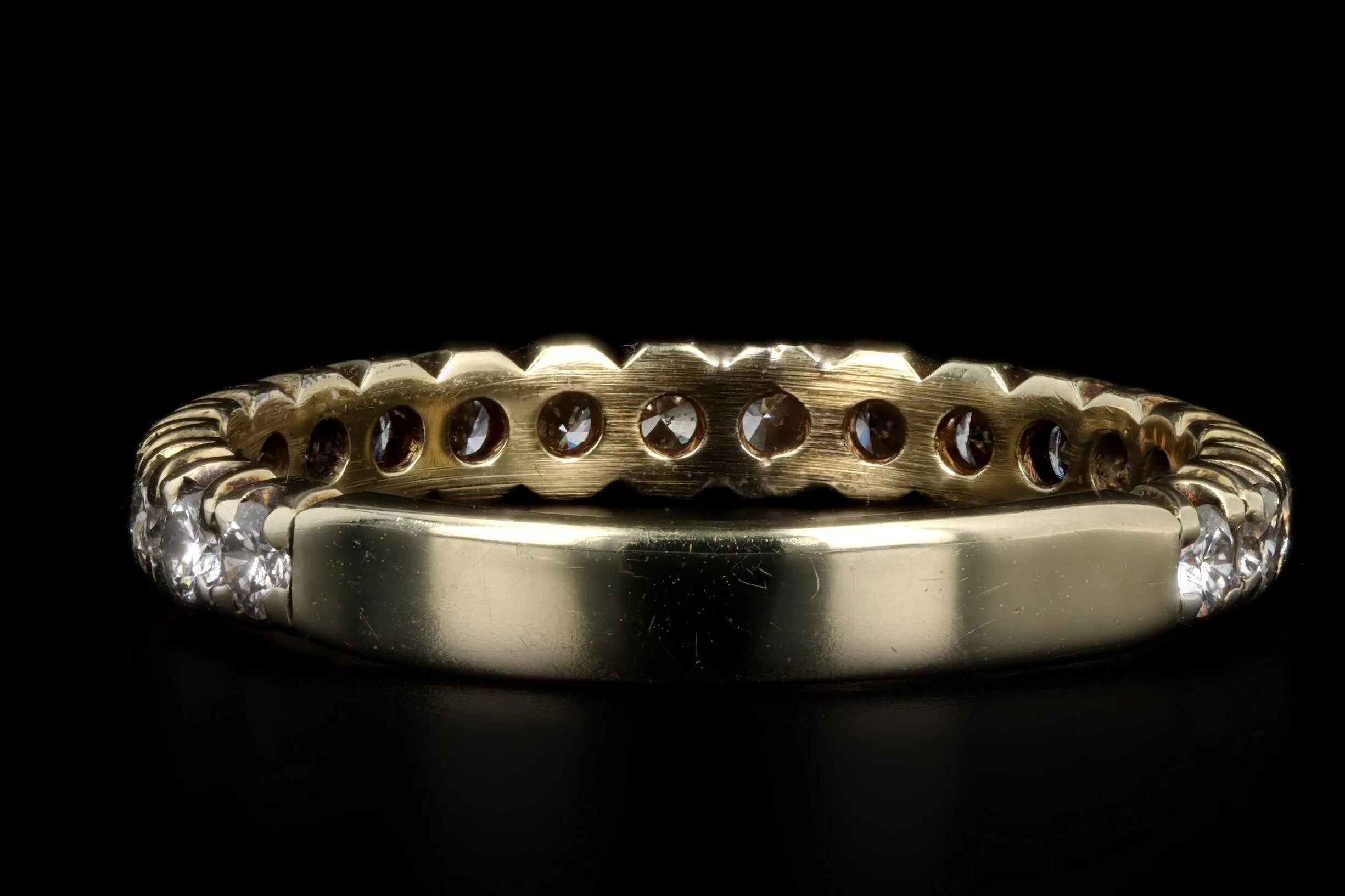 Vintage 14K Yellow Gold .50 Carat Total Weight Diamond Wedding Band
