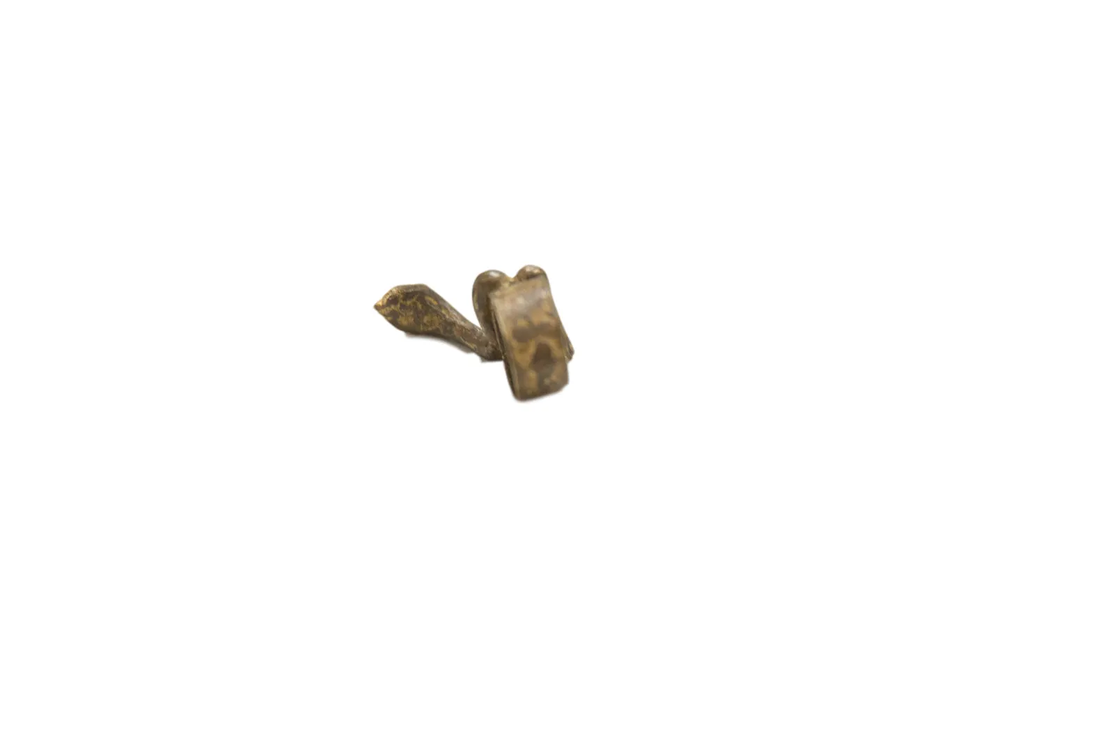 Vintage African Bronze Snake Ring