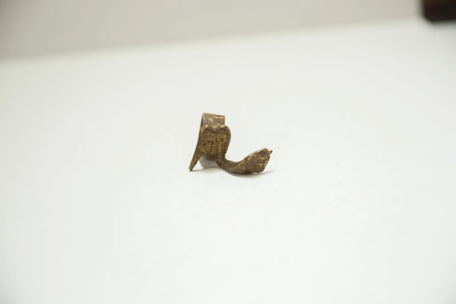 Vintage African Bronze Snake Ring