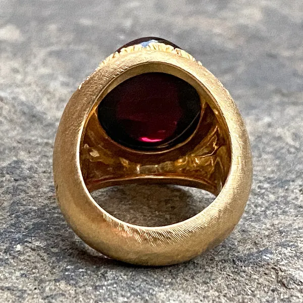 Vintage Cabochon Garnet Ring