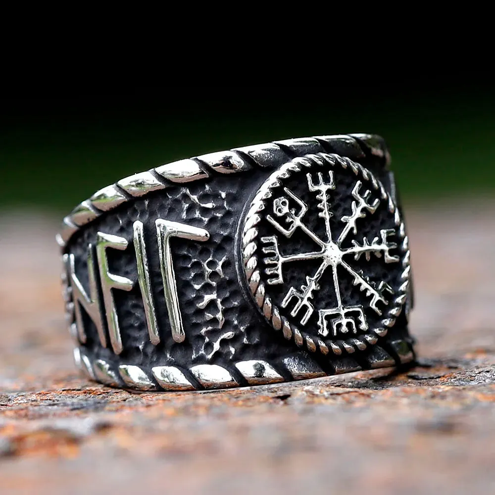 Vintage Dominant Edelstahl Wikinger Ring für Männer Jungen