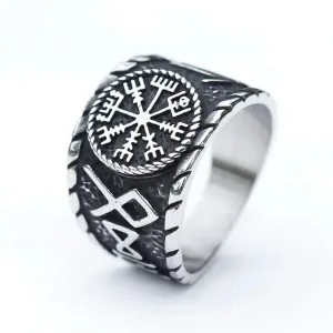 Vintage Dominant Edelstahl Wikinger Ring für Männer Jungen
