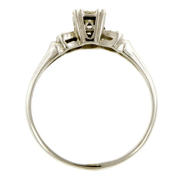 Vintage Engagement Ring, RBC 0.15ct