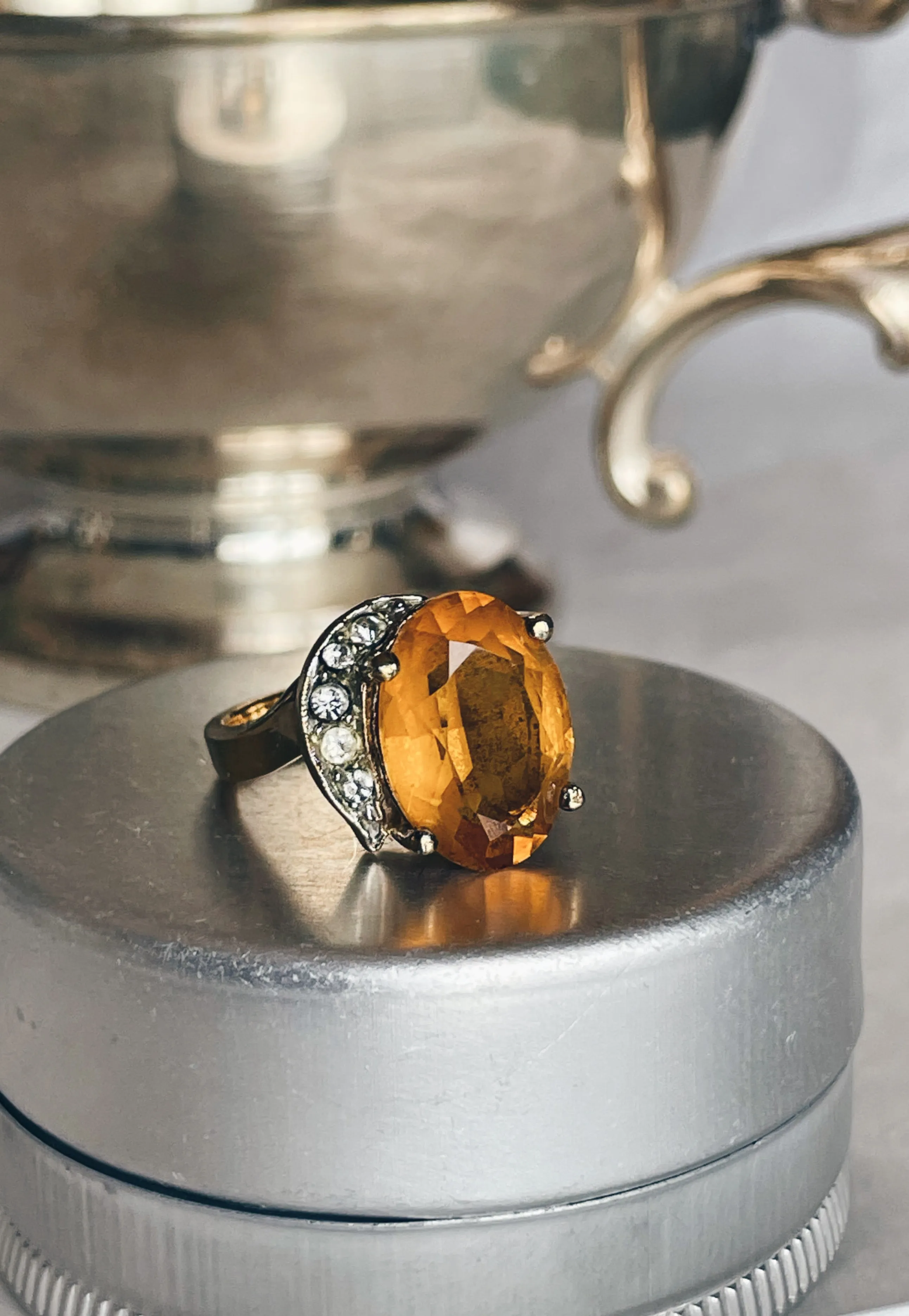 Vintage Gold Topaz Ring