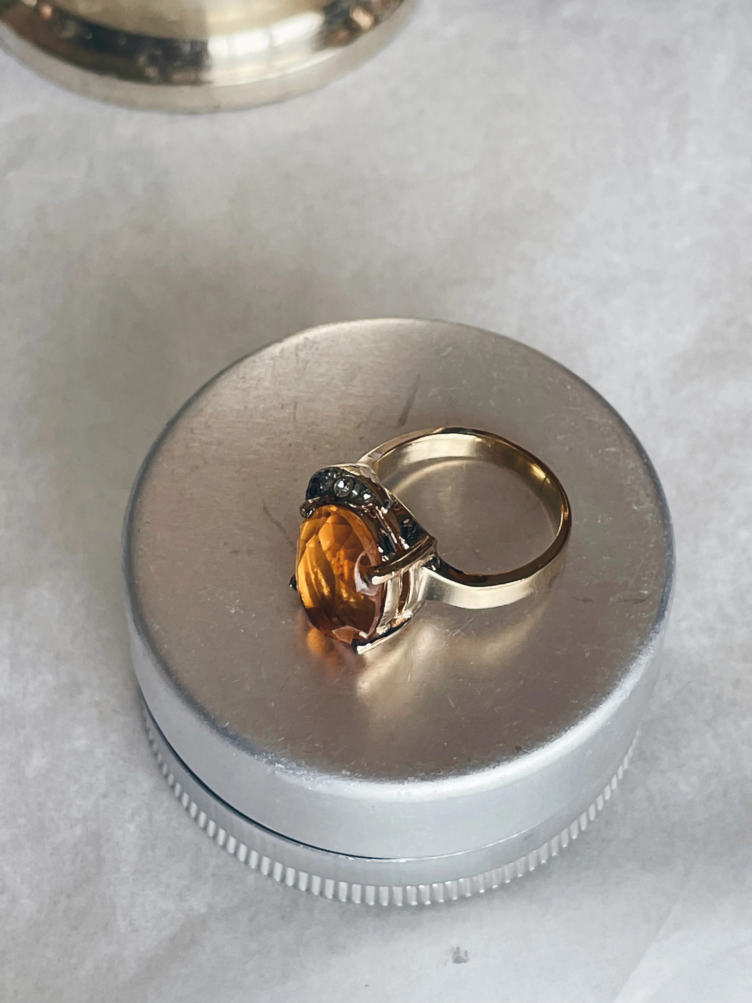 Vintage Gold Topaz Ring