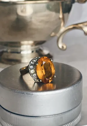 Vintage Gold Topaz Ring