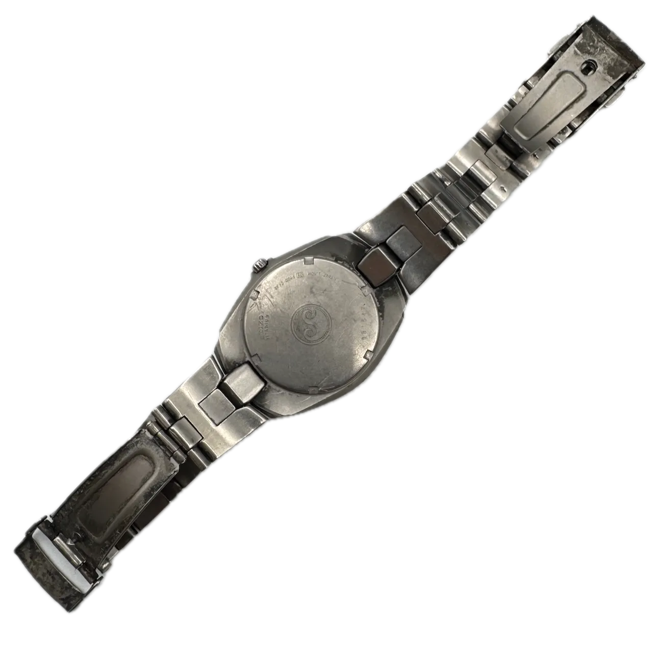 Vintage Seiko 8F23-0049 Perpetual Calendar Men's Quartz Wristwatch Titanium