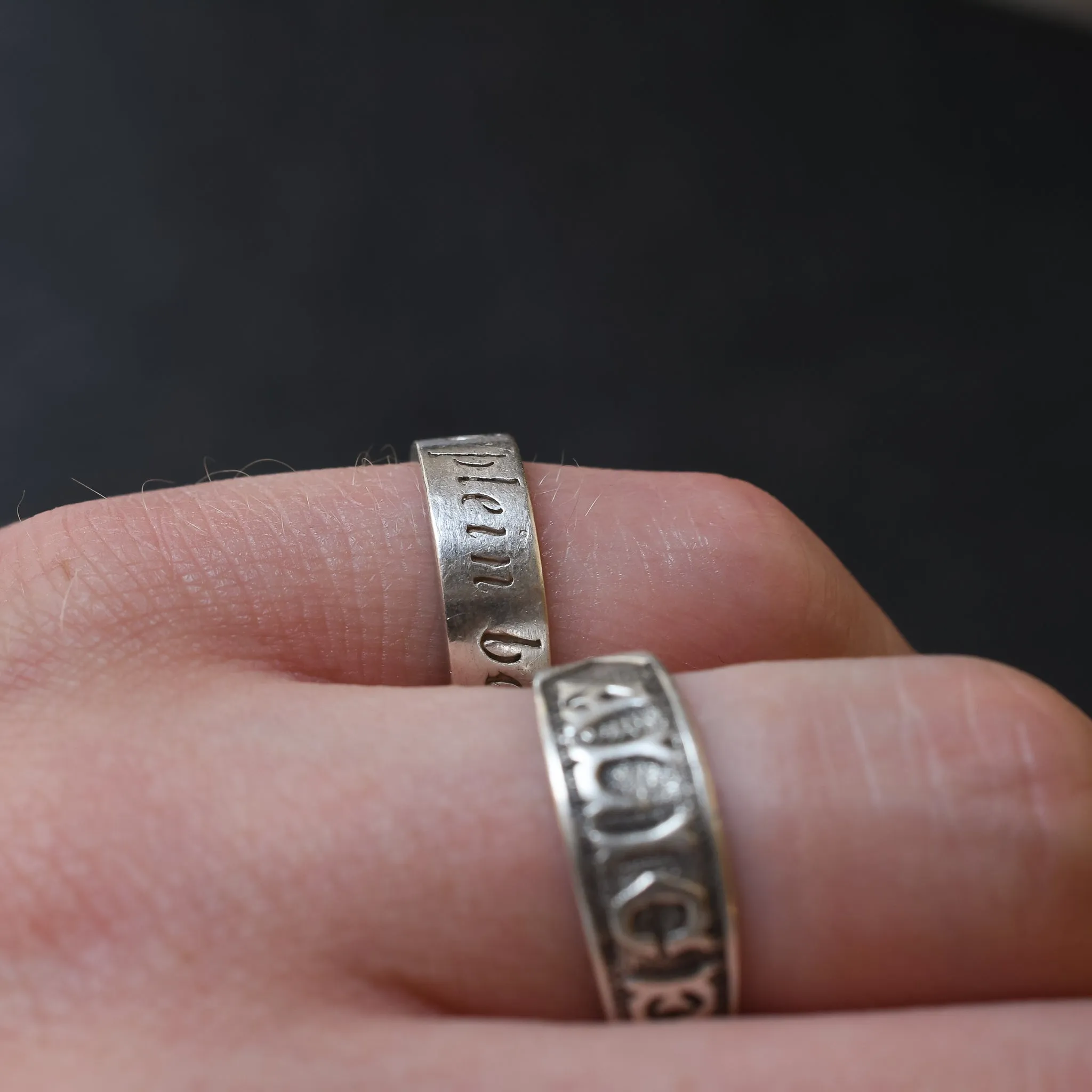 Vintage Silver "une vie à plein bord" A Rodin Ring