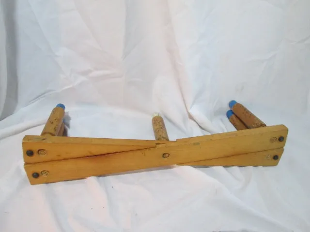 Vintage SPORTCRAFT RING TOSS Game Set Wood Rope Hoop Outdoor COMPLETE