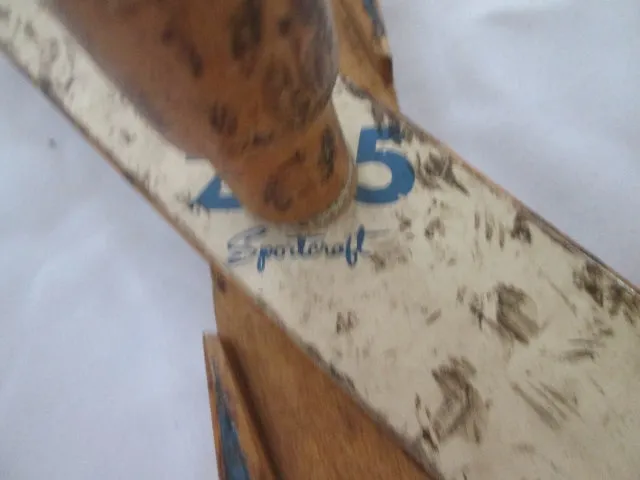 Vintage SPORTCRAFT RING TOSS Game Set Wood Rope Hoop Outdoor COMPLETE