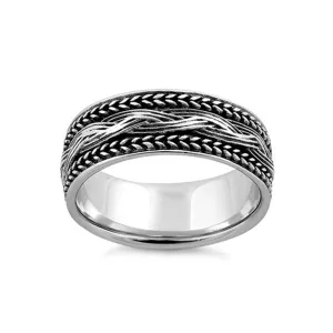 Vintage Stackable Band 925 Sterling Silver Ring