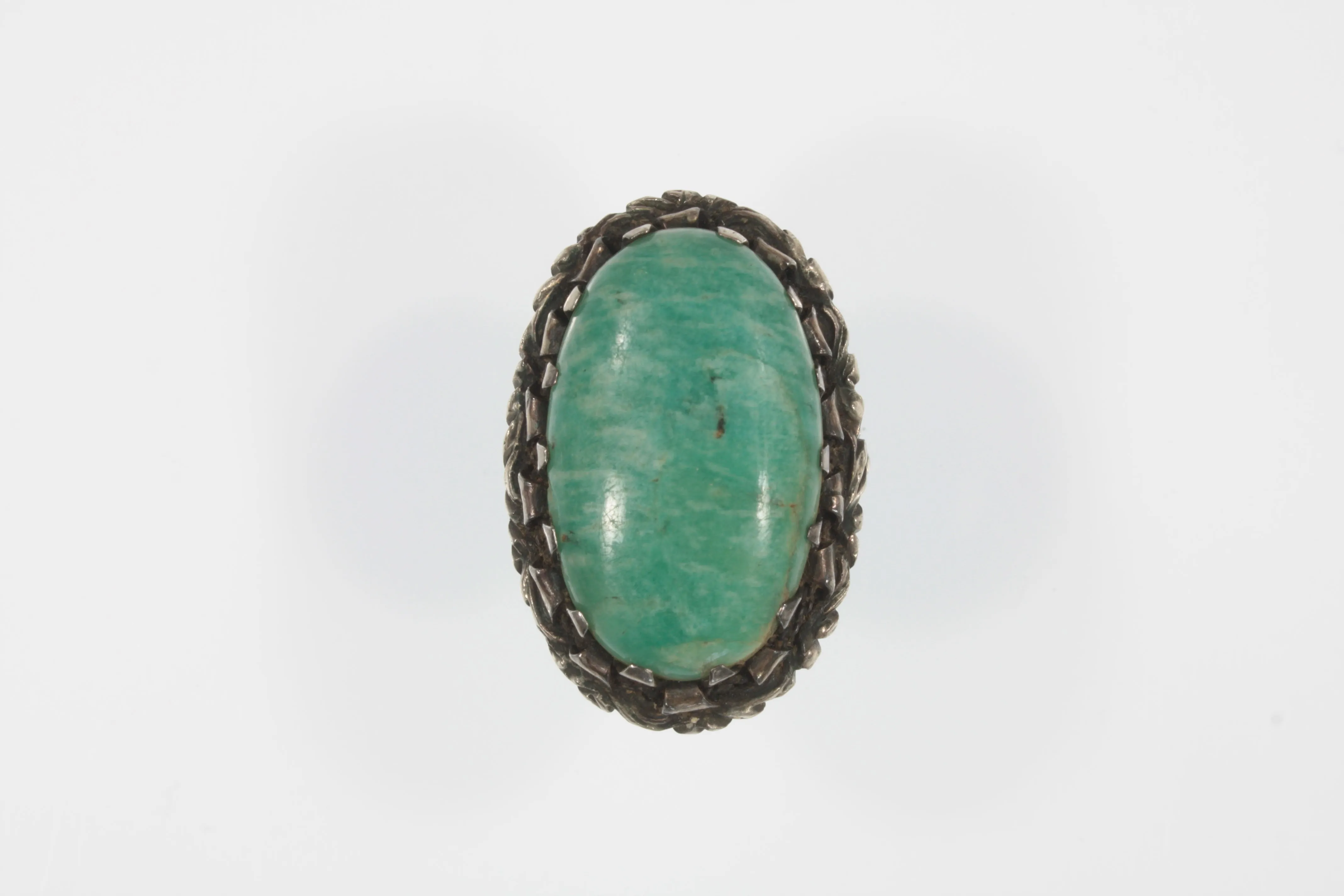 Vintage Sterling Silver Jasper Ring Size 5
