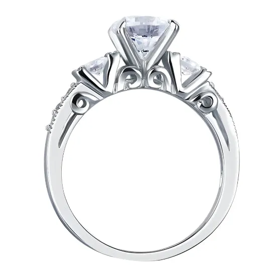 Vintage Style 1.25 ct Diamond Engagement Ring