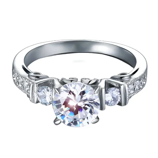 Vintage Style 1.25 ct Diamond Engagement Ring