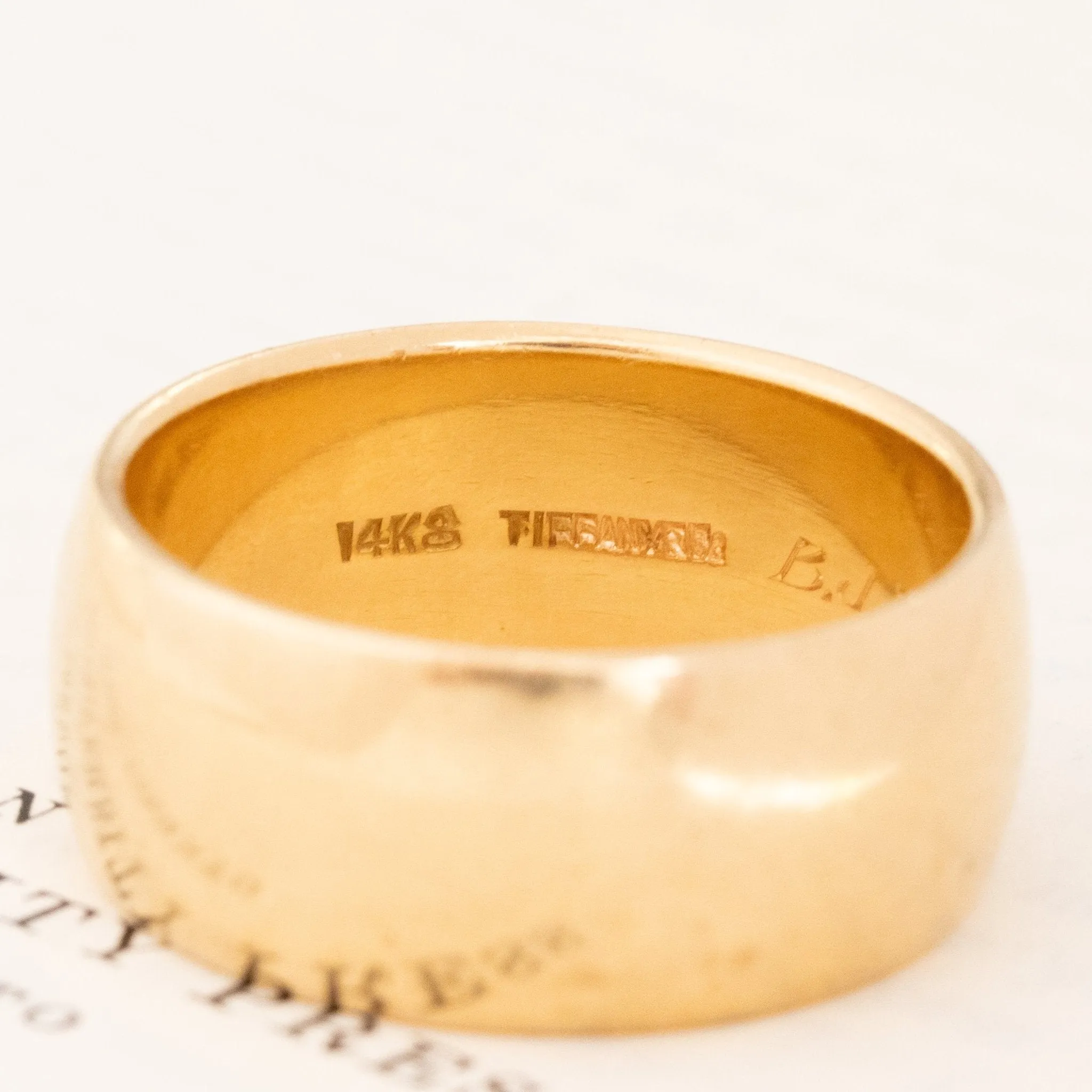 Vintage Wide Wedding Band by Tiffany & Co.