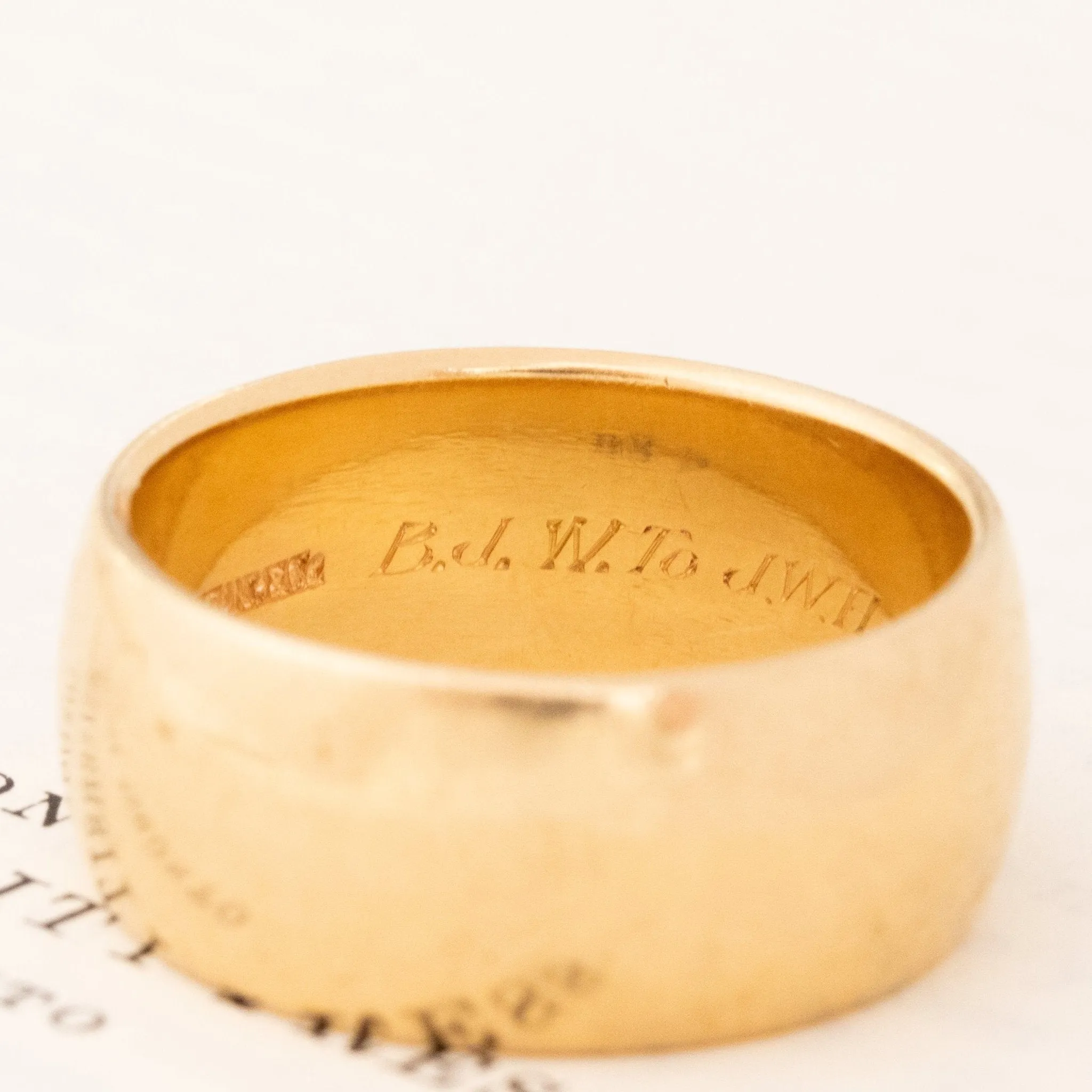Vintage Wide Wedding Band by Tiffany & Co.