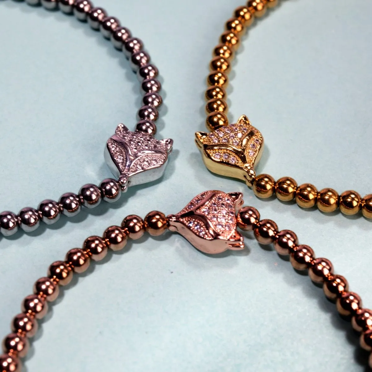 Vixen | 18k Gold | Crystal Fox Bracelet