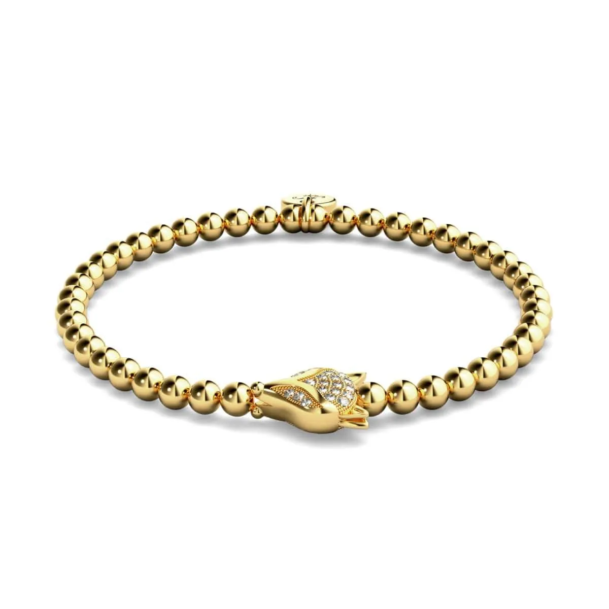 Vixen | 18k Gold | Crystal Fox Bracelet