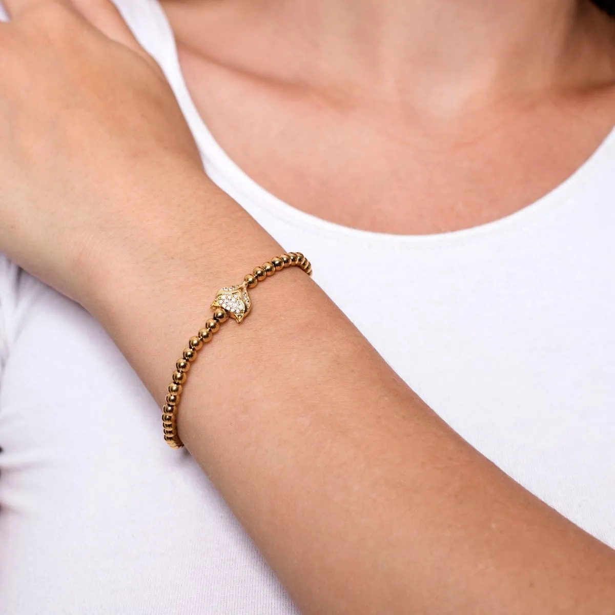 Vixen | 18k Gold | Crystal Fox Bracelet