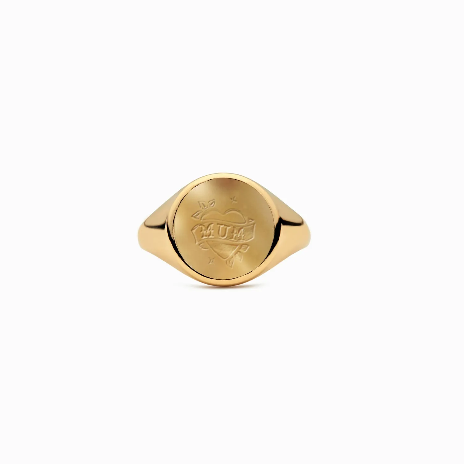 Warm Hearted For Moon Signet Ring