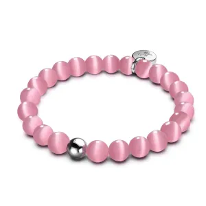 Watermelon | .925 Sterling Silver | Cheshire Glass Bracelet