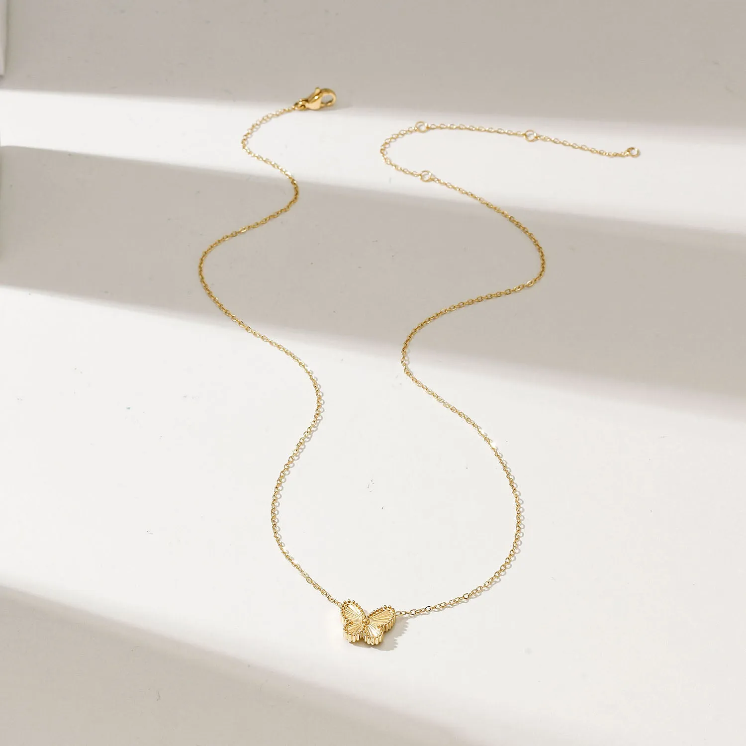White Shell Button Necklace (Copy)