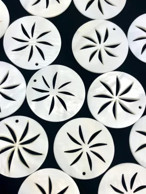 White South Sea Mother Of Pearl Shell Sku#M631